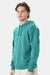 ComfortWash By Hanes GDH450 Mens Hooded Sweatshirt Hoodie w/ Pouch Pocket Spanish Moss Green Model Side