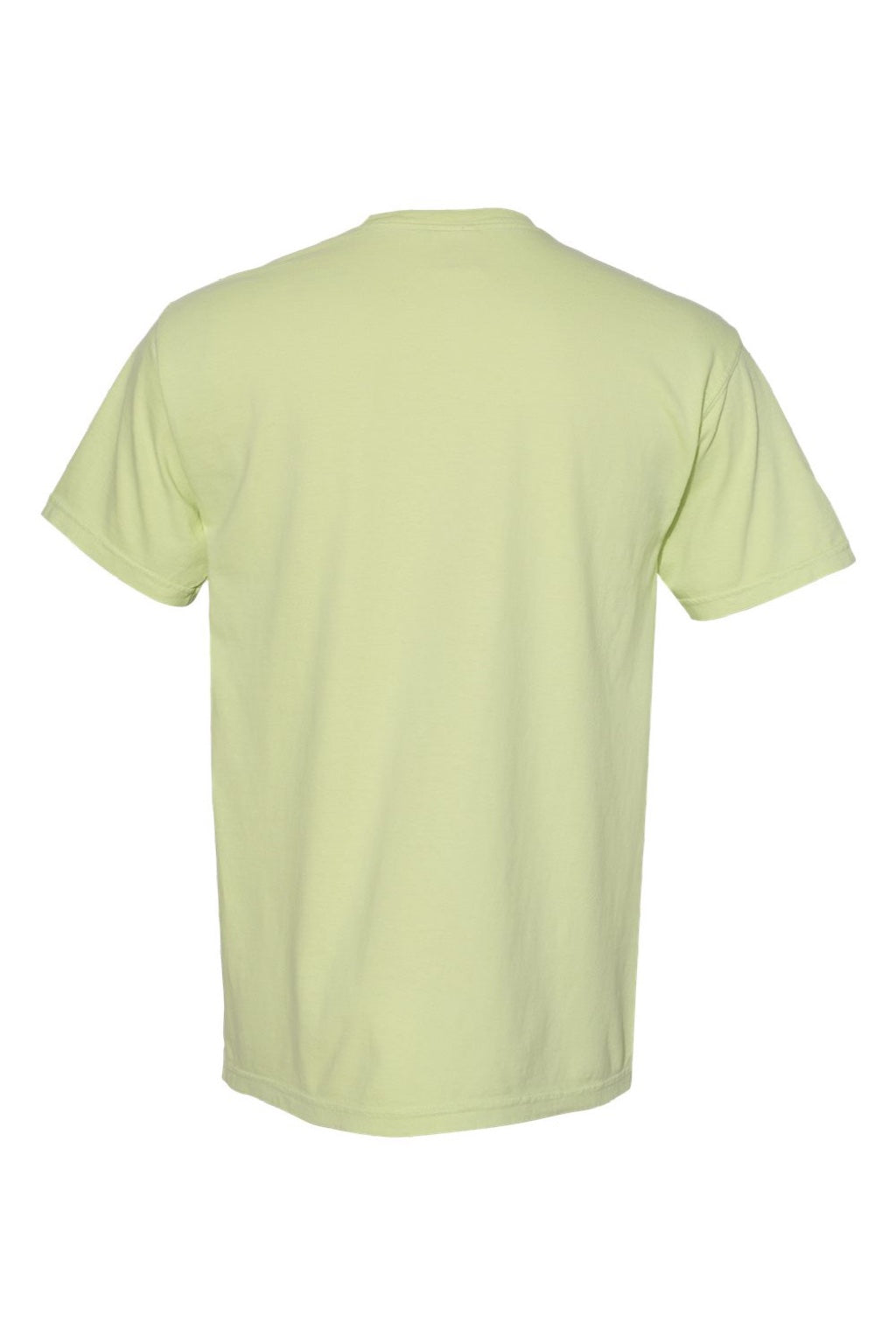 Comfort Colors 6030 Mens Short Sleeve Crewneck T-Shirt w/ Pocket Celadon Green Flat Back