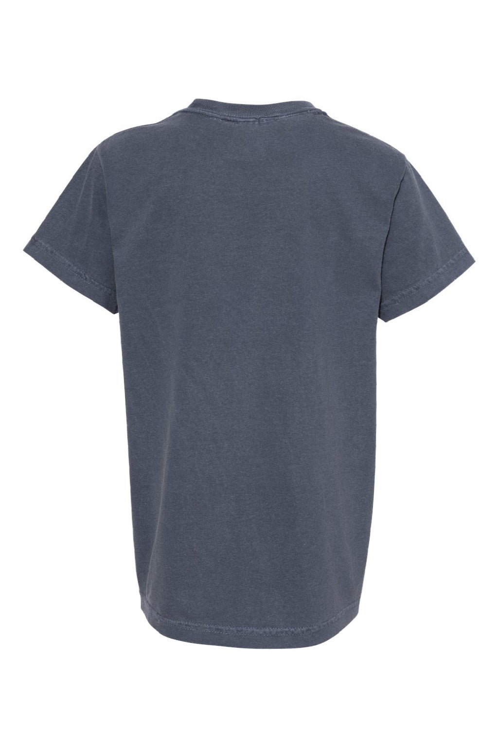 Comfort Colors 9018 Youth Short Sleeve Crewneck T-Shirt Denim Blue Flat Back