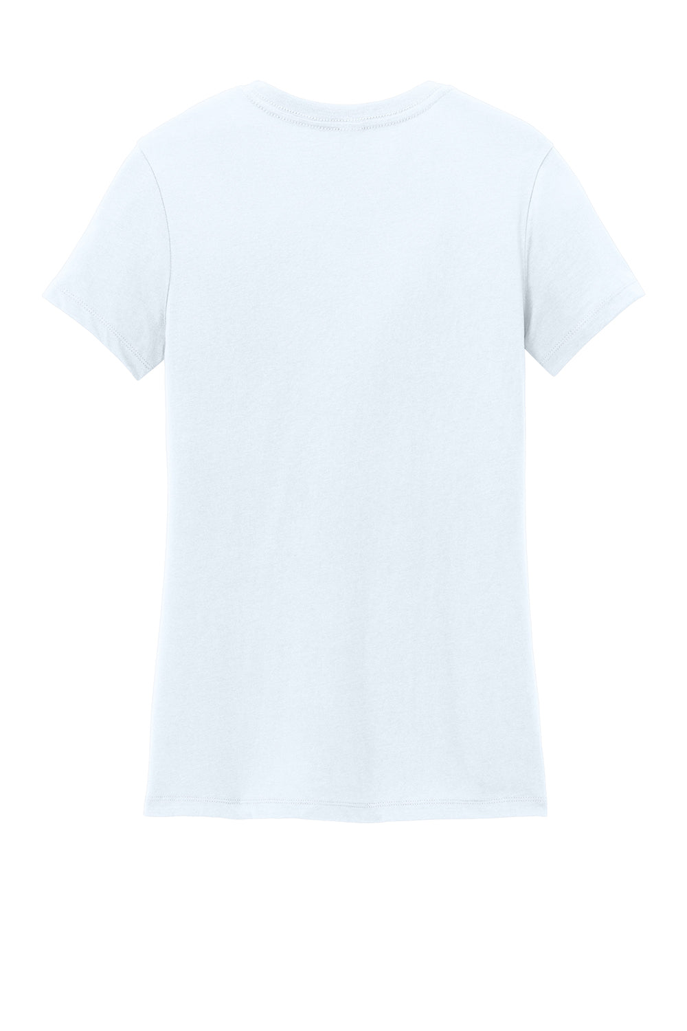 District DM104L Womens Perfect Weight Short Sleeve Crewneck T-Shirt Bright White Flat Back