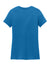 District DM104L Womens Perfect Weight Short Sleeve Crewneck T-Shirt Bright Blue Flat Back