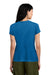 District DM104L Womens Perfect Weight Short Sleeve Crewneck T-Shirt Bright Blue Model Back