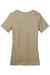 District DM104L Womens Perfect Weight Short Sleeve Crewneck T-Shirt Heather Latte Brown Flat Back