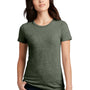 District Womens Perfect Blend Short Sleeve Crewneck T-Shirt - Heather Olive Green
