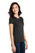 District DM108L Womens Perfect Blend Short Sleeve Crewneck T-Shirt Black Model 3q