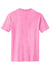District DM108 Mens Perfect Blend Short Sleeve Crewneck T-Shirt Heather Awareness Pink Flat Back