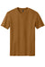 District DM108 Mens Perfect Blend Short Sleeve Crewneck T-Shirt Heather Duck Brown Flat Front