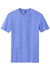 District DM108 Mens Perfect Blend Short Sleeve Crewneck T-Shirt Heather Electric Purple Flat Front