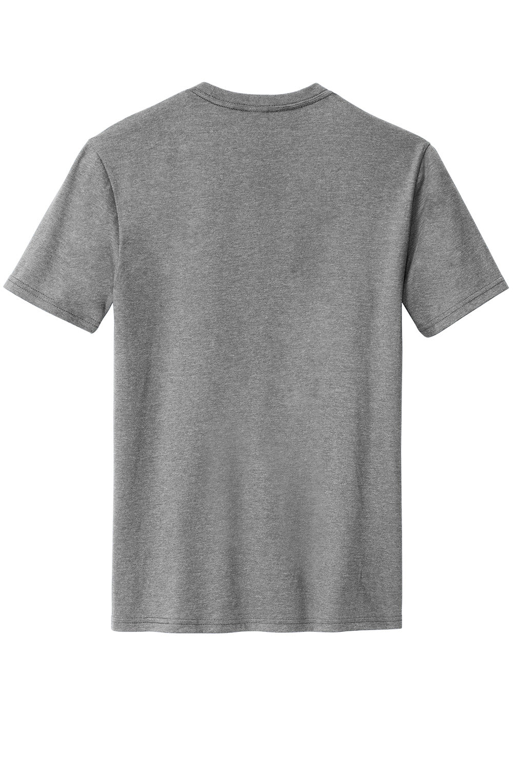 District DM108 Mens Perfect Blend Short Sleeve Crewneck T-Shirt Grey Frost Flat Back