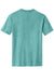 District DM108 Mens Perfect Blend Short Sleeve Crewneck T-Shirt Heather Eucalyptus Blue Flat Back