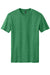 District DM108 Mens Perfect Blend Short Sleeve Crewneck T-Shirt Heather Kelly Green Flat Front