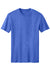 District DM108 Mens Perfect Blend Short Sleeve Crewneck T-Shirt Royal Blue Frost Flat Front