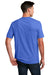 District DM108 Mens Perfect Blend Short Sleeve Crewneck T-Shirt Royal Blue Frost Model Back
