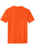 District DM108 Mens Perfect Blend Short Sleeve Crewneck T-Shirt Safety Orange Flat Back