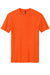 District DM108 Mens Perfect Blend Short Sleeve Crewneck T-Shirt Safety Orange Flat Front