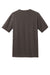 District DM108 Mens Perfect Blend Short Sleeve Crewneck T-Shirt Heather Brown Flat Back