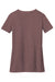District DM1190L Womens Perfect Blend Short Sleeve V-Neck T-Shirt Rose Fleck Flat Back