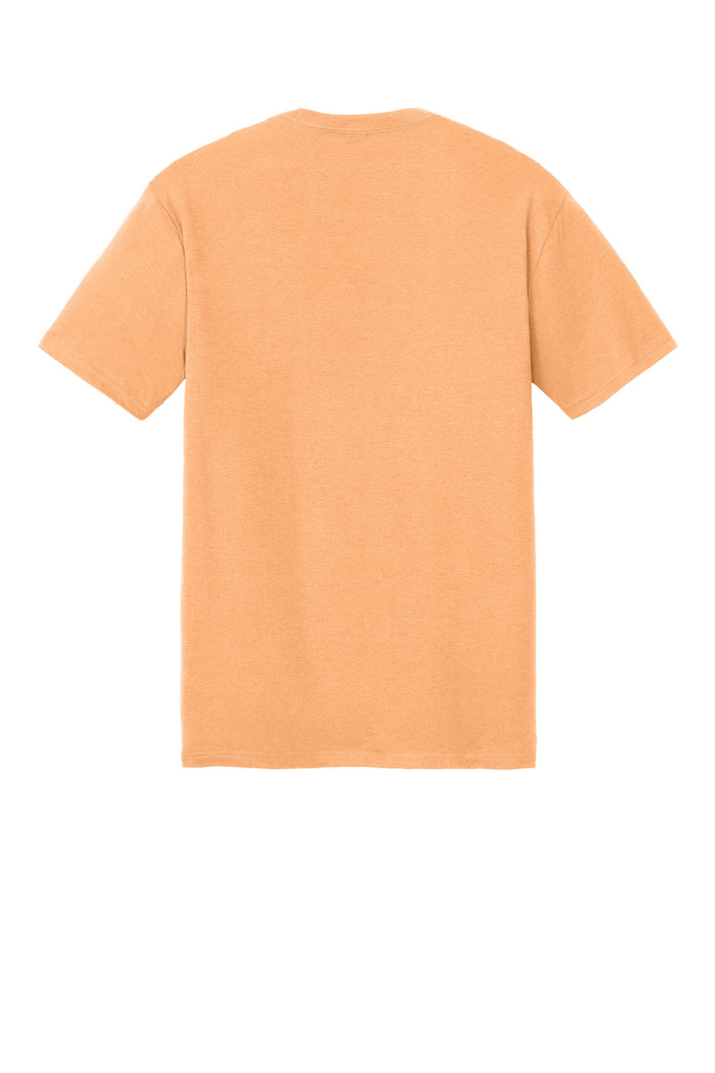 District DM130 Mens Perfect Tri Short Sleeve Crewneck T-Shirt Apricot Orange Flat Back