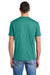 District DM130 Mens Perfect Tri Short Sleeve Crewneck T-Shirt Eucalyptus Green Model Back