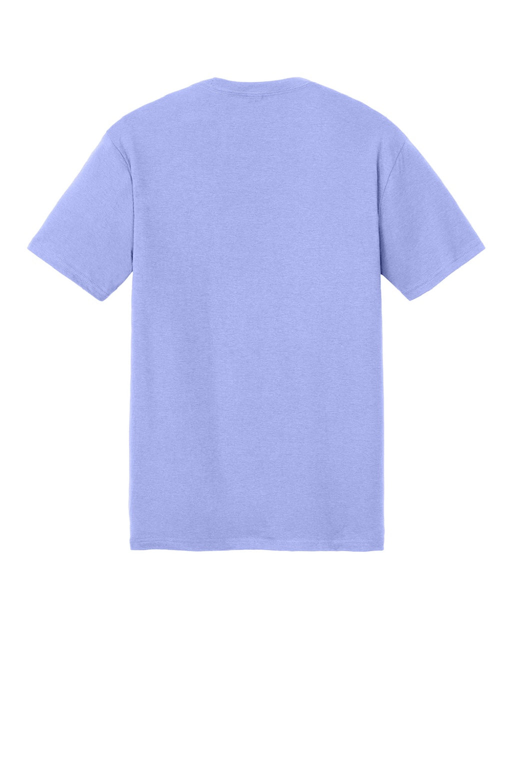 District DM130 Mens Perfect Tri Short Sleeve Crewneck T-Shirt Soft Lilac Purple Flat Back