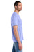 District DM130 Mens Perfect Tri Short Sleeve Crewneck T-Shirt Soft Lilac Purple Model Side