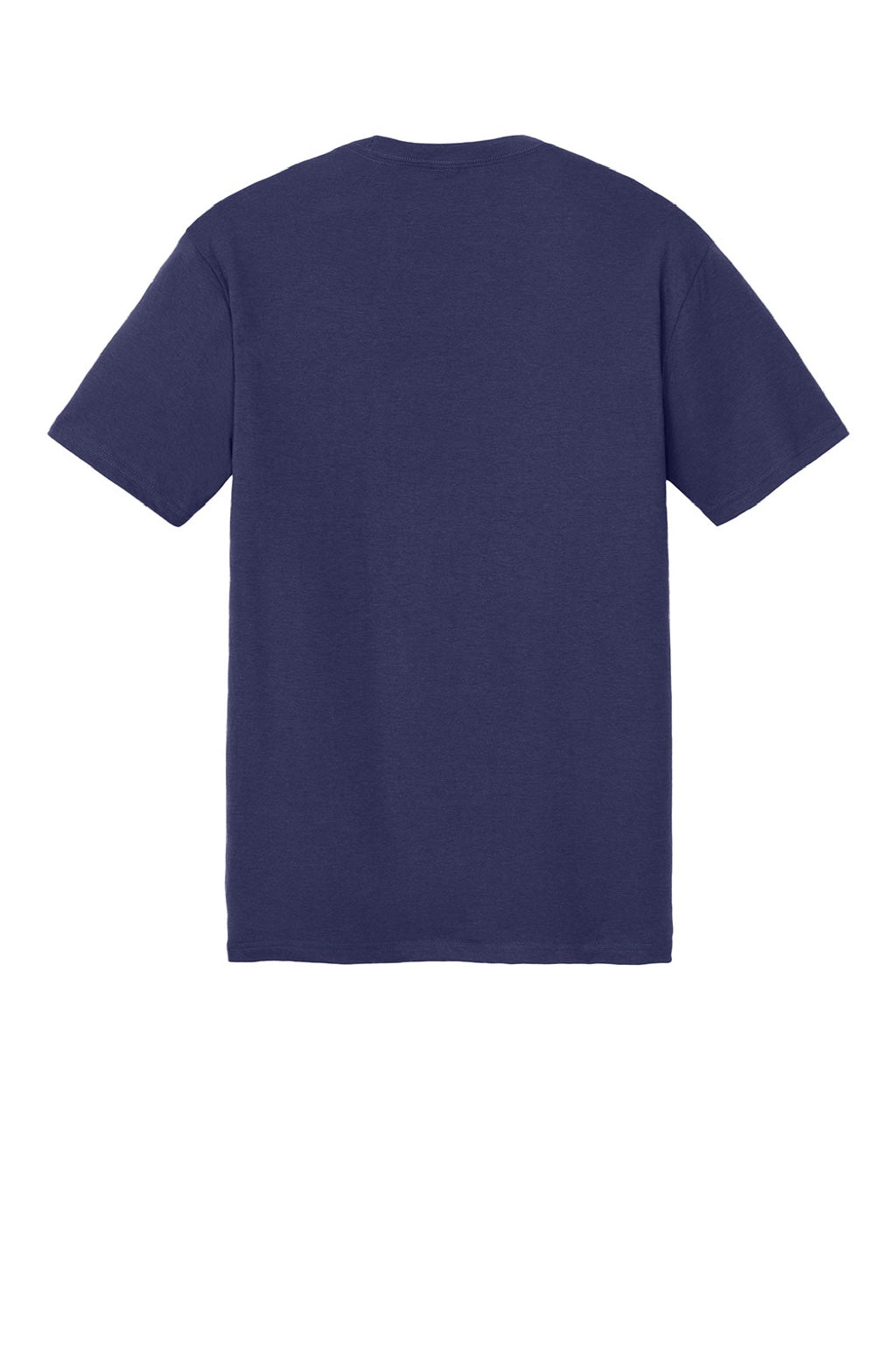 District DM130 Mens Perfect Tri Short Sleeve Crewneck T-Shirt Tanzanite Blue Flat Back