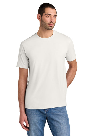 District DM130 Mens Perfect Tri Short Sleeve Crewneck T-Shirt Smoke White Model Front