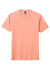 District DM130 Mens Perfect Tri Short Sleeve Crewneck T-Shirt Heather Dusty Peach Flat Front