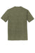 District DM130 Mens Perfect Tri Short Sleeve Crewneck T-Shirt Military Green Frost Flat Back