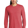 District Mens Perfect Tri Long Sleeve Crewneck T-Shirt - Red Frost