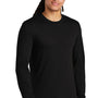 District Mens Perfect Tri Long Sleeve Crewneck T-Shirt - Black Frost