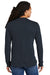 District DM132 Mens Perfect Tri Long Sleeve Crewneck T-Shirt New Navy Blue Model Back