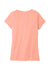 District DM1350L Womens Perfect Tri Short Sleeve V-Neck T-Shirt Heather Dusty Peach Flat Back