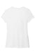 District DM1350L Womens Perfect Tri Short Sleeve V-Neck T-Shirt White Flat Back