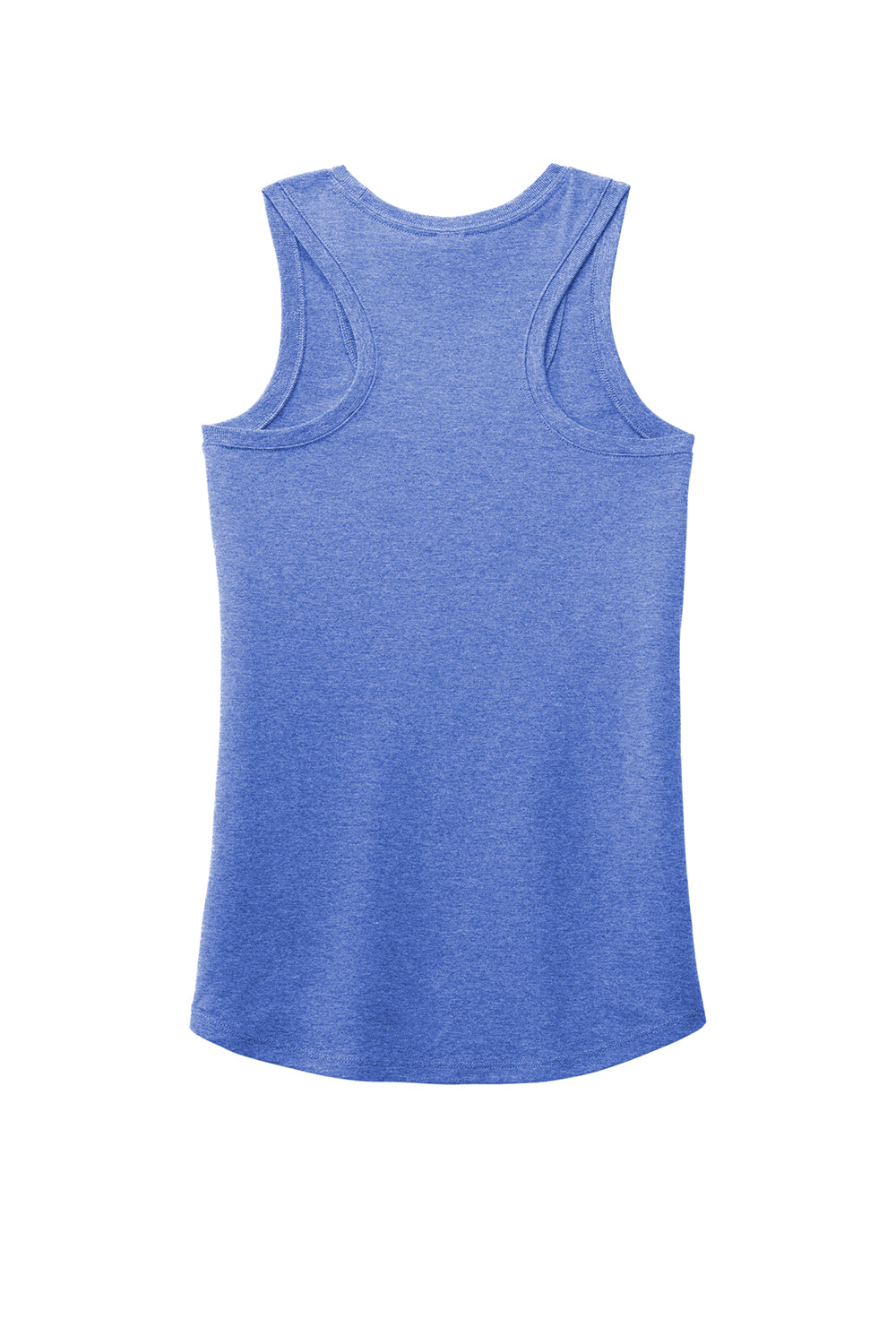 District DM138L Womens Perfect Tri Tank Top Royal Blue Frost Flat Back