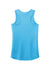District DM138L Womens Perfect Tri Tank Top Turquoise Blue Frost Flat Back