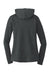 District DM139L Womens Perfect Tri Long Sleeve Hooded T-Shirt Hoodie Black Frost Flat Back