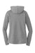 District DM139L Womens Perfect Tri Long Sleeve Hooded T-Shirt Hoodie Grey Frost Flat Back