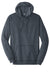 District DM391 Mens Fleece Hooded Sweatshirt Hoodie w/ Pouch Pocket Heather Navy Blue Flat Front