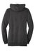 District DM493 Womens Fleece Hooded Sweatshirt Hoodie w/ Pouch Pocket Heather Black Flat Back