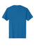 District DT104 Mens Perfect Weight Short Sleeve Crewneck T-Shirt Bright Blue Flat Back
