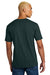 District DT106 Mens Perfect Weight Icon Short Sleeve Crewneck T-Shirt Rainforest Green Model Back
