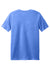 District DT108Y Youth Perfect Blend CVC Short Sleeve Crewneck T-Shirt Heather Royal Blue Flat Back