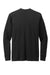 District DT109 Mens Perfect Blend CVC Long Sleeve Crewneck T-Shirt Black Flat Back