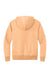 District DT1101 Mens Perfect Weight Fleece Hooded Sweatshirt Hoodie w/ Pouch Pocket Apricot Orange Flat Back