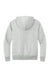 District DT1101 Mens Perfect Weight Fleece Hooded Sweatshirt Hoodie w/ Pouch Pocket Ash Grey Flat Back