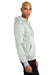 District DT1101 Mens Perfect Weight Fleece Hooded Sweatshirt Hoodie w/ Pouch Pocket Ash Grey Model Side