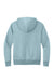 District DT1101 Mens Perfect Weight Fleece Hooded Sweatshirt Hoodie w/ Pouch Pocket Fog Blue Flat Back