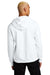 District DT1101 Mens Perfect Weight Fleece Hooded Sweatshirt Hoodie w/ Pouch Pocket Bright White Model Back