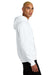 District DT1101 Mens Perfect Weight Fleece Hooded Sweatshirt Hoodie w/ Pouch Pocket Bright White Model Side